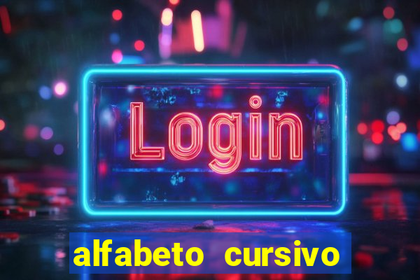 alfabeto cursivo pontilhado para imprimir pdf